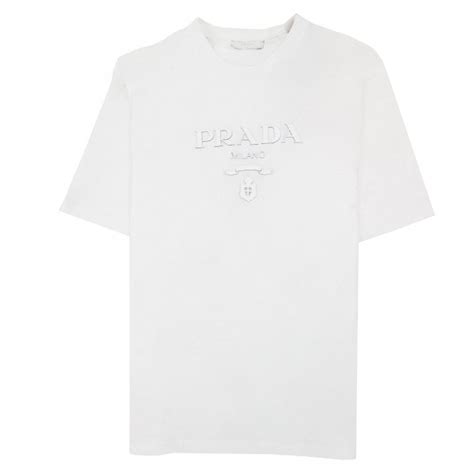 prada milano white shirt|Prada nylon henley shirt.